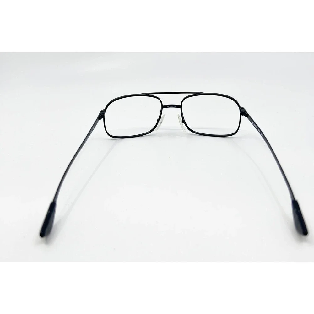ArtCraft Eyeglass Frames Mens Black Aviator Double Bridge DR 55 18 140
